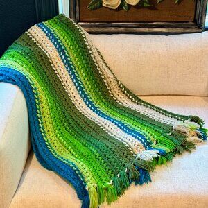 Vintage Knitted Afghan